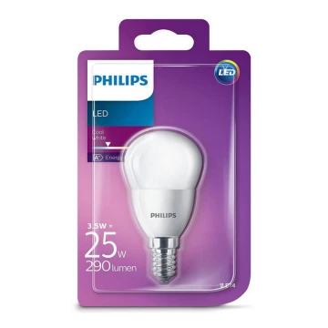 LED Žiarovka Philips E14/3,5W/230V 4000K