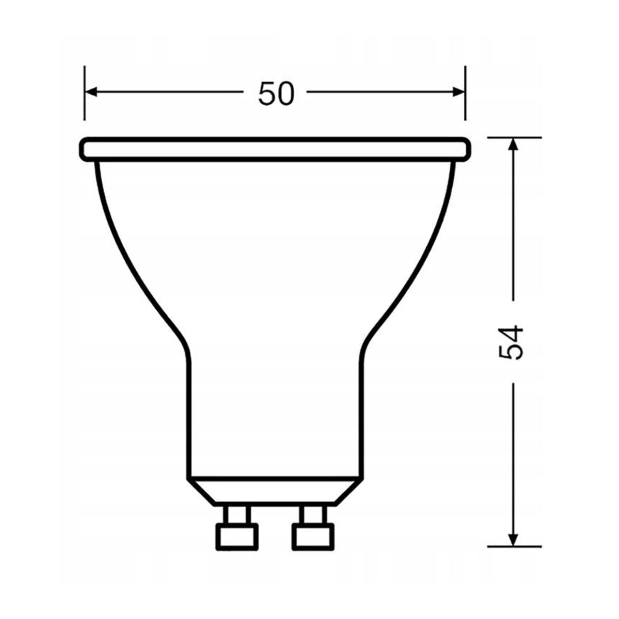 LED Žiarovka VALUE PAR16 GU10/4,5W/230V 4000K 120° - Ledvance