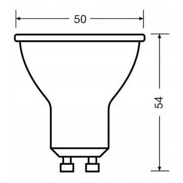 LED Žiarovka VALUE PAR16 GU10/4,5W/230V 4000K 36° - Ledvance