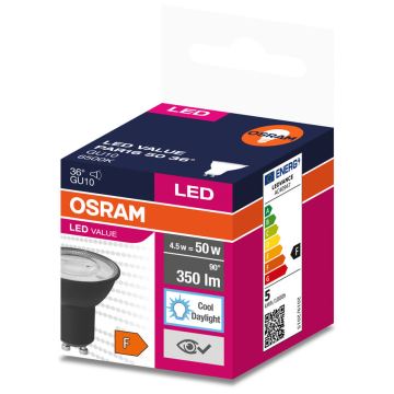 LED Žiarovka VALUE PAR16 GU10/4,5W/230V 4000K 36° - Ledvance