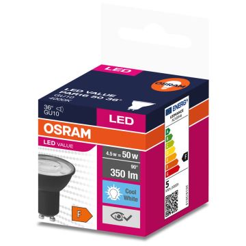 LED Žiarovka VALUE PAR16 GU10/4,5W/230V 6500K 36° - Ledvance