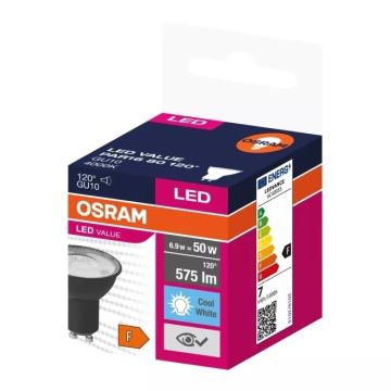 LED Žiarovka VALUE PAR16 GU10/6,9W/230V 4000K 120° - Ledvance