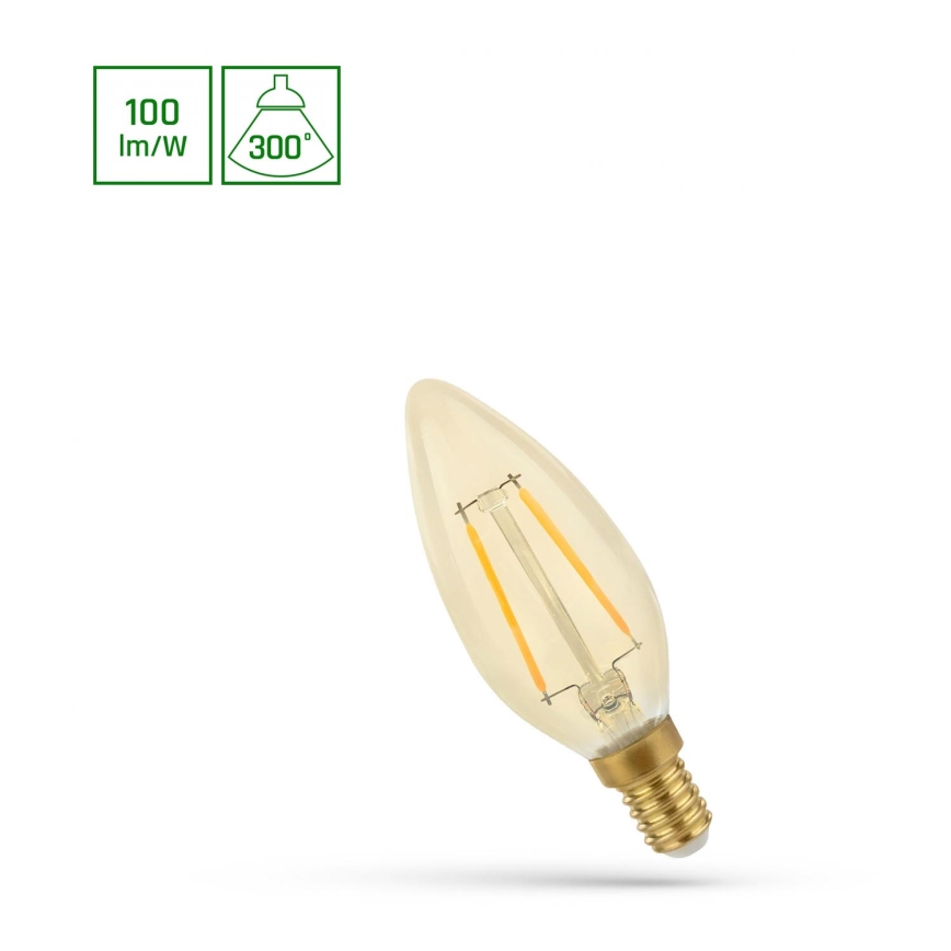 LED Žiarovka VINTAGE C35 E14/5W/230V 2400K