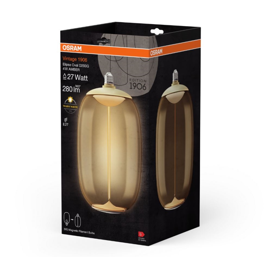 LED Žiarovka VINTAGE FILAMENT E27/4W/230V 2700K - Osram