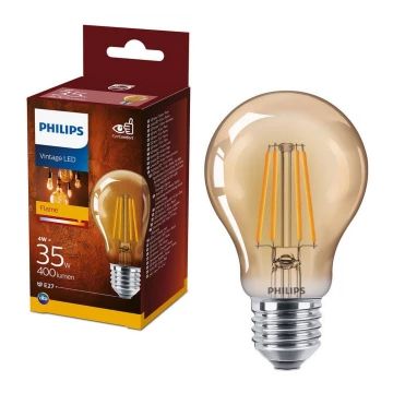 LED Žiarovka VINTAGE Philips A60 E27/4W/230V 2500K