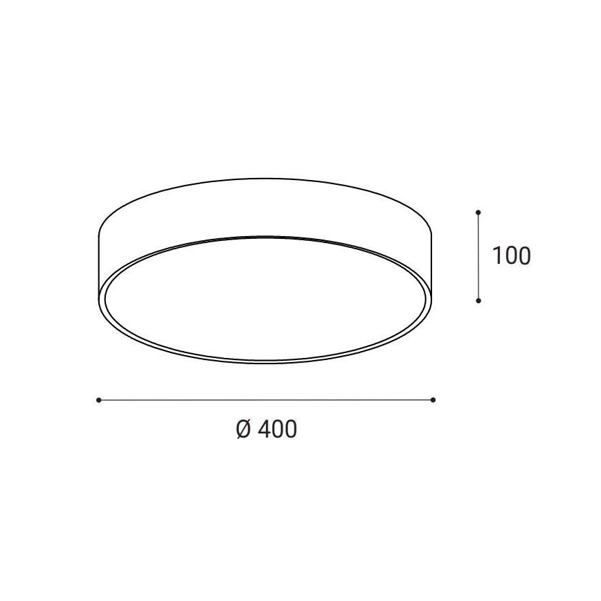 LED2 - LED Stropné svietidlo MONO LED/30W/230V 3000K/4000K čierna