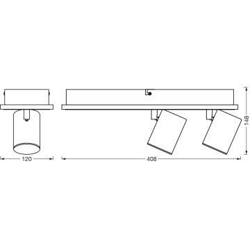 Ledvance - LED Bodové svietidlo DECOR MARS LED/29W/230V