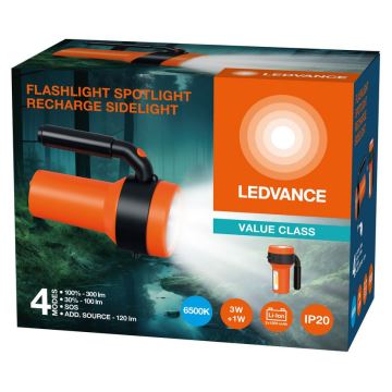 Ledvance - LED nabíjacia baterka s powerbankou FLASHLIGHT LED/3W/5V 2400mAh
