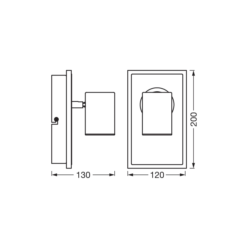 Ledvance - LED Nástenné bodové svietidlo DECOR MARS LED/16,5W/230V