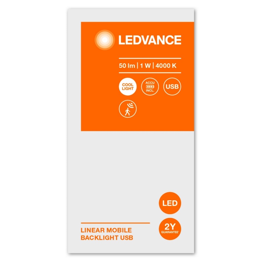 Ledvance - LED Podlinkové svietidlo so senzorom MOBILE LED/1W/5V 20 cm
