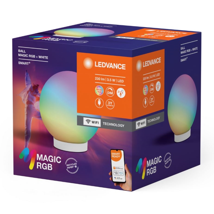 Ledvance - LED RGBW Stmievateľná nabíjacia stolná lampa SMART+ MAGIC LED/3,5W/5V 2200-6500K Wi-Fi