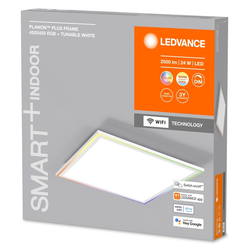 Ledvance - LED RGBW Stmievateľné stropné svietidlo SMART+ PLANON LED/24W/230V 2700-6500K Wi-Fi