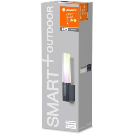 Ledvance - LED RGBW Vonkajšie nástenné svietidlo SMART+ FLARE LED/7,5W/230V IP44 Wi-Fi