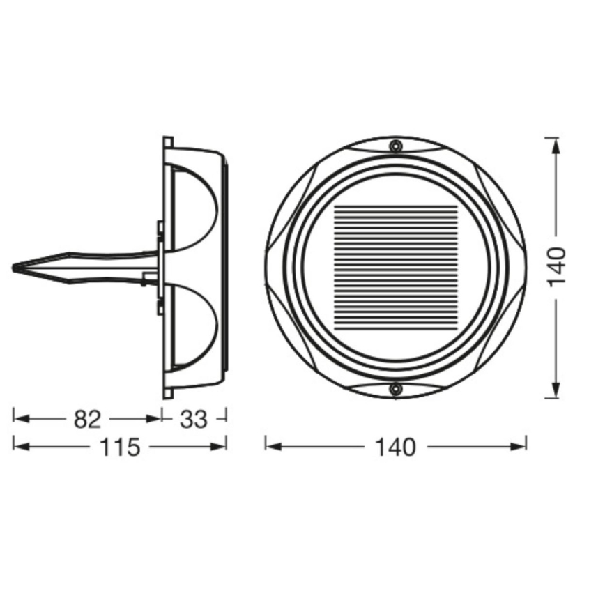 Ledvance - LED Stmievateľná solárna lampa ENDURA STYLE SOLAR LED/1,2W/3,7V IP65