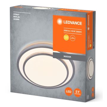 Ledvance - LED Stropné svietidlo ORBIS BERLIN LED/16W/230V strieborná