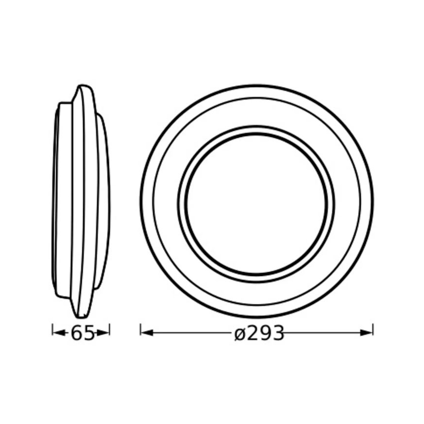 Ledvance - LED Stropné svietidlo ORBIS BERLIN LED/16W/230V strieborná