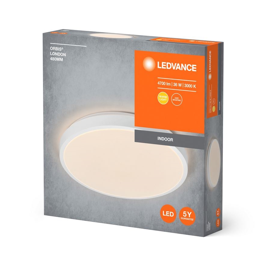 Ledvance - LED Stropné svietidlo ORBIS LONDON LED/36W/230V biela