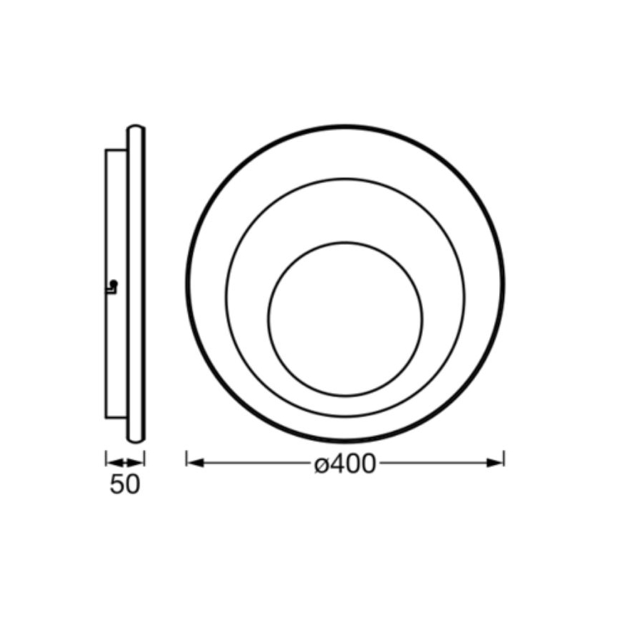 Ledvance - LED Stropné svietidlo ORBIS SPIRAL LED/27W/230V