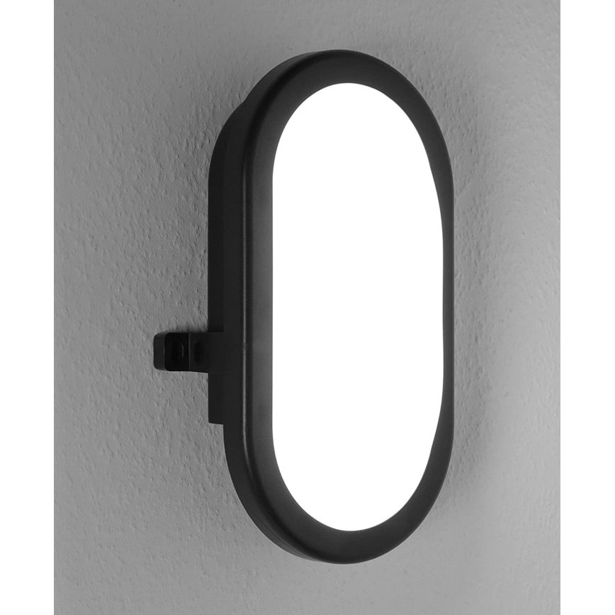 Ledvance - LED Vonkajšie nástenné svietidlo BULKHEAD LED/11W/230V IP54 čierna