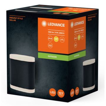 Ledvance - LED Vonkajšie nástenné svietidlo ENDURA STYLE DALLAS LED/9W/230V IP44