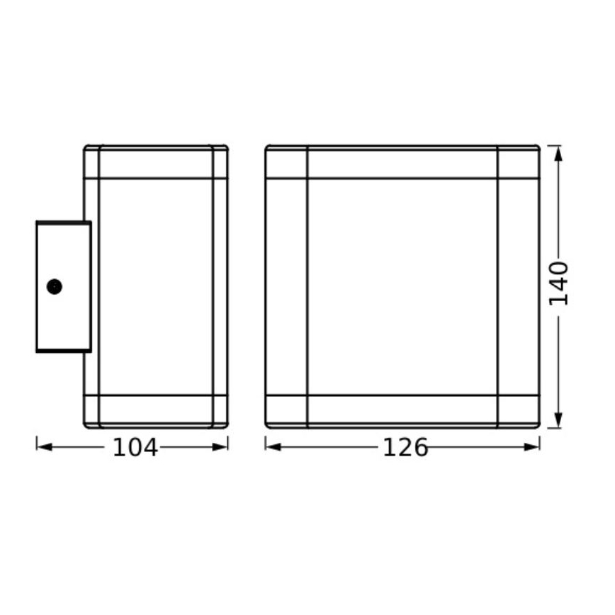 Ledvance - LED Vonkajšie nástenné svietidlo ENDURA STYLE DALLAS LED/9W/230V IP44