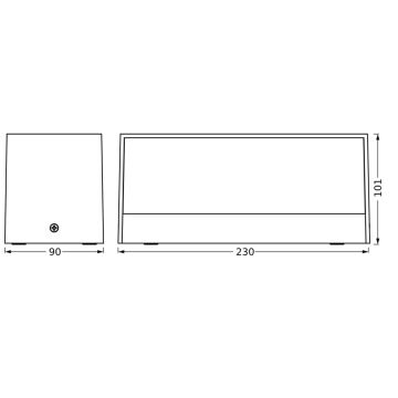 Ledvance - LED Vonkajšie nástenné svietidlo ENDURA STYLE IDRI 2xLED/6,25W/230V IP65