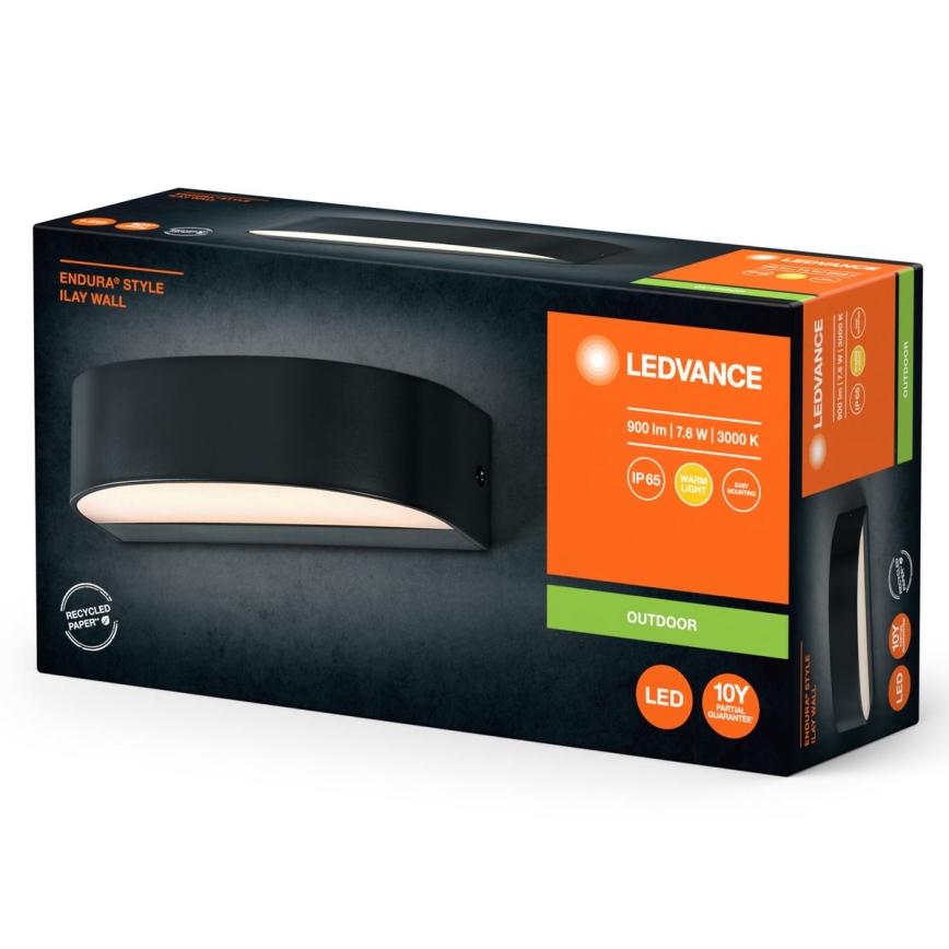 Ledvance - LED Vonkajšie nástenné svietidlo ENDURA STYLE ILAY 2xLED/3,8W/230V IP65