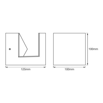 Ledvance - LED Vonkajšie nástenné svietidlo PYRAMID LED/9W/230V IP44