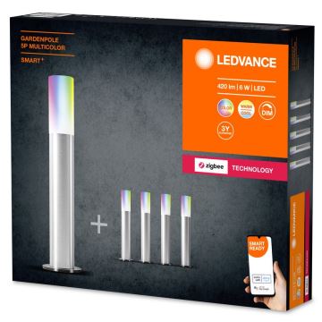 Ledvance - SADA 5x LED RGBW Stmievateľná vonkajší lampa SMART+ GARDENPOLE LED/6W/230V IP44