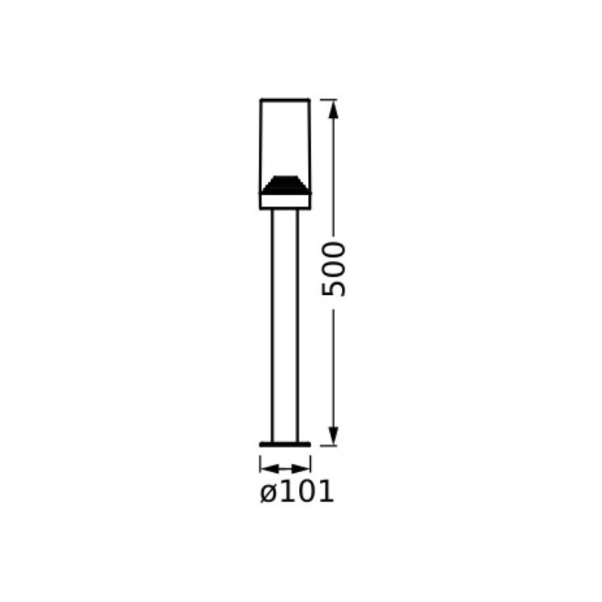 Ledvance - Vonkajšia lampa AMBER 1xE27/20W/230V IP44