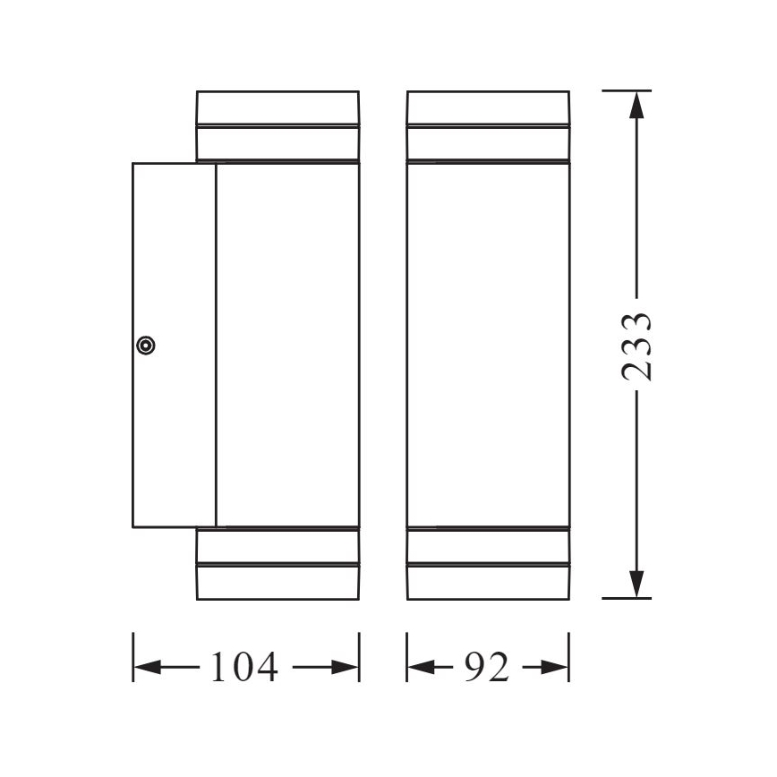 Ledvance - Vonkajšie nástenné svietidlo BEAM 2xGU10/35W/230V IP44