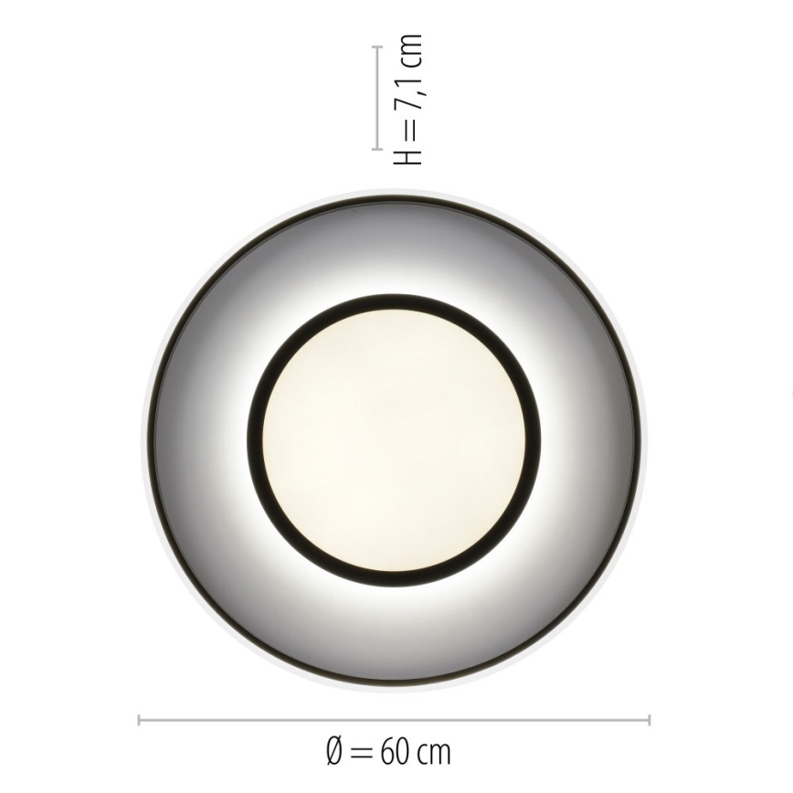 Leuchten Direkt 11627-18 - LED RGB Stmievateľné svietidlo ARENDA LED/31W/230V 2700-5000K + diaľkové ovládanie