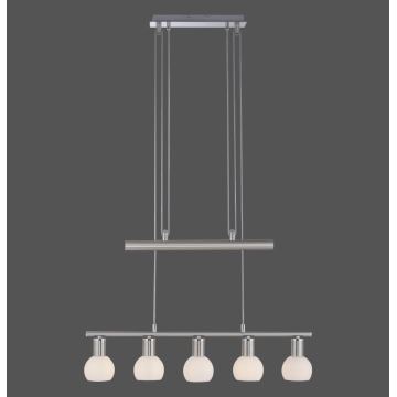 Leuchten Direkt 11939-55 - Luster na lanku BENEDIKT 5xE14/40W/230V