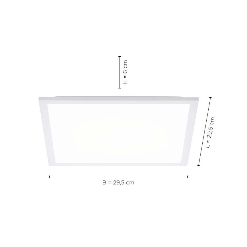 Leuchten Direkt 12200-16 - LED Stropné svietidlo FLAT LED/17W/230V