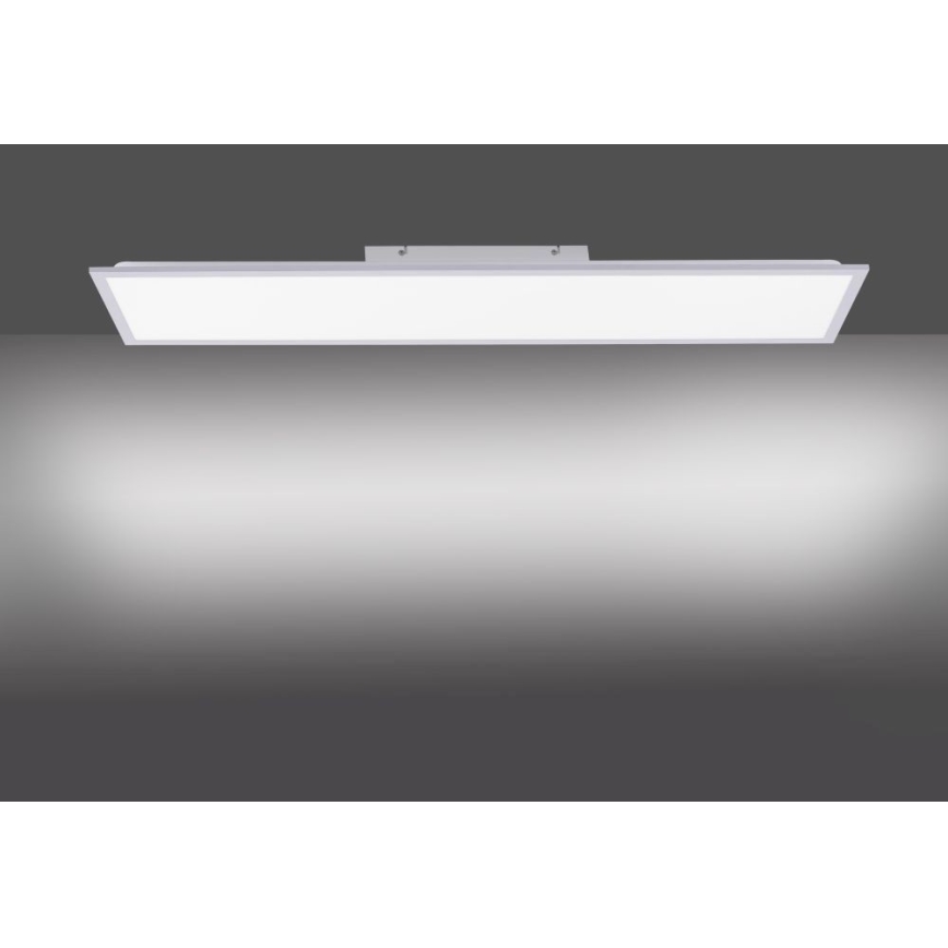 Leuchten Direkt 14757-21 - LED Stmievateľný prisadený panel  FLAT LED/36W/230V 2700-5000K strieborná + diaľkové ovládanie