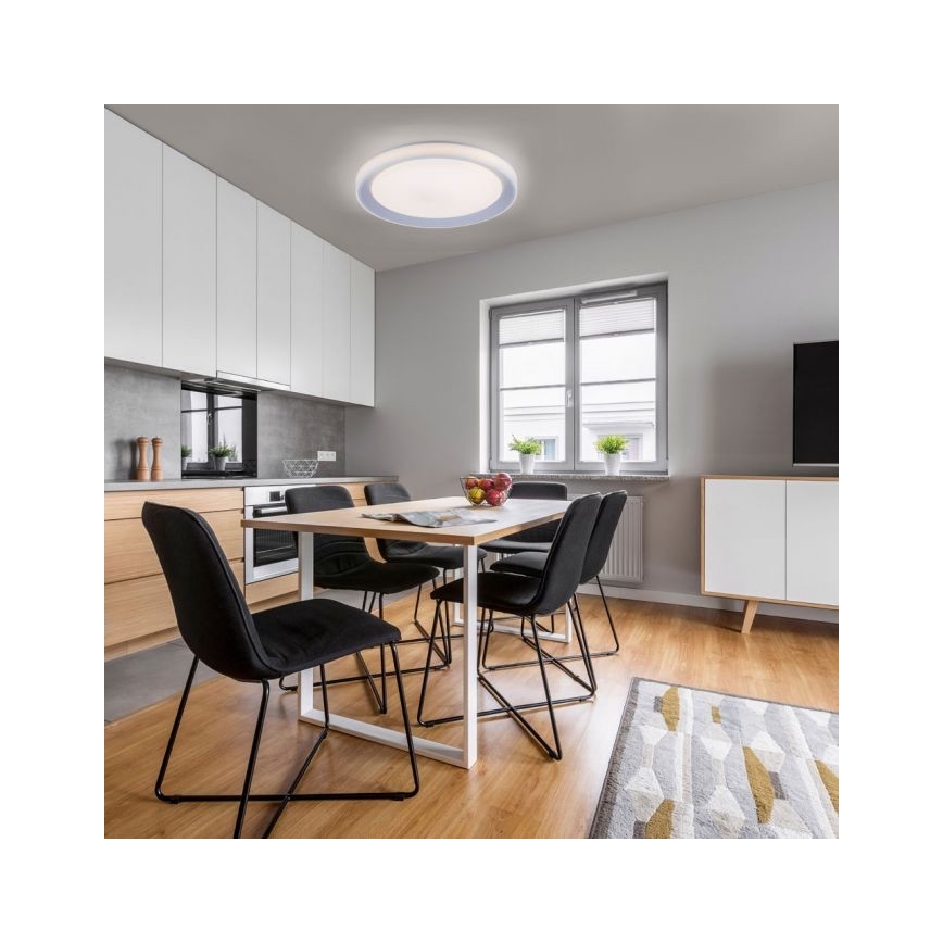 Leuchten Direkt 15110-21 - LED RGB Stmievateľné stropné svietidlo LENI LOLASMART LED/40W/230V + diaľkové ovládanie