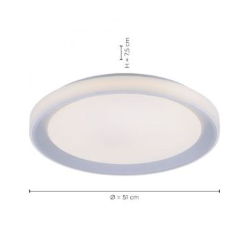 Leuchten Direkt 15110-21 - LED RGB Stmievateľné stropné svietidlo LENI LOLASMART LED/40W/230V + diaľkové ovládanie