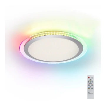 Leuchten Direkt 15411-21- LED RGB Stmievateľné stropné svietidlo CYBA LED/26W/230V + diaľkové ovládanie