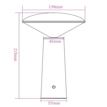 Lucide 02807/04/31 - LED Stmievateľná dotyková vonkajšia lampa JIVE LED/3W/5V 3000/4750/6500K IP44 biela