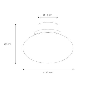 Lucide 03140/23/62 - Stropné svietidlo LORENA 1xE27/40W/230V IP44 zelená