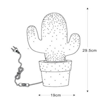 Lucide 13513/01/31 - Stolná lampa CACTUS 1xE14/40W/230V biela