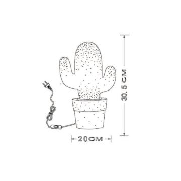 Lucide 13513/01/33 - Stolná lampa CACTUS 1xE14/40W/230V zelená