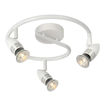 Lucide 13955/14/31 - LED bodové svietidlo CARO-LED 3xGU10/5W/230V biele