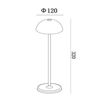 Lucide 15500/02/30 - LED Stmievateľná dotyková vonkajší lampa JOY LED/1,5W/4V IP54 čierna