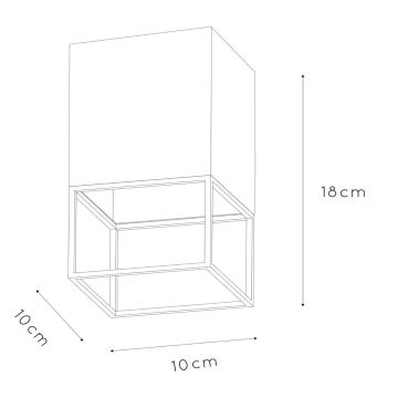 Lucide 21120/01/30 - Stropné svietidlo RIXT 1xE27/40W/230V