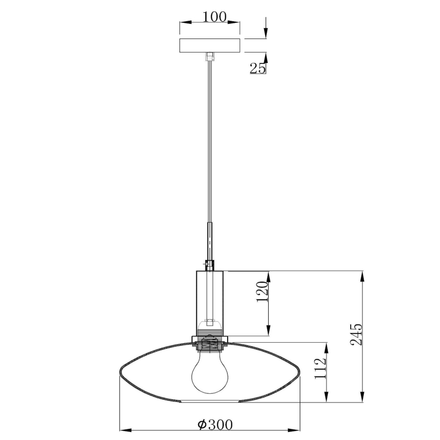 Lucide 25413/01/02 - Luster na lanku SINGALA 1xE27/60W/230V