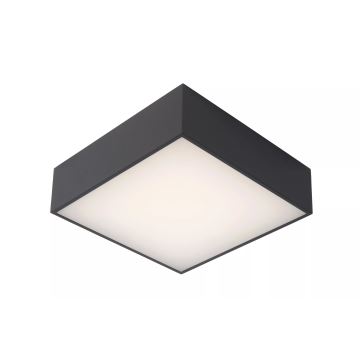 Lucide 27816/10/29 - LED Kúpeľňové stropné svietidlo ROXANE LED/12W/230V 24x24 cm IP54 čierna