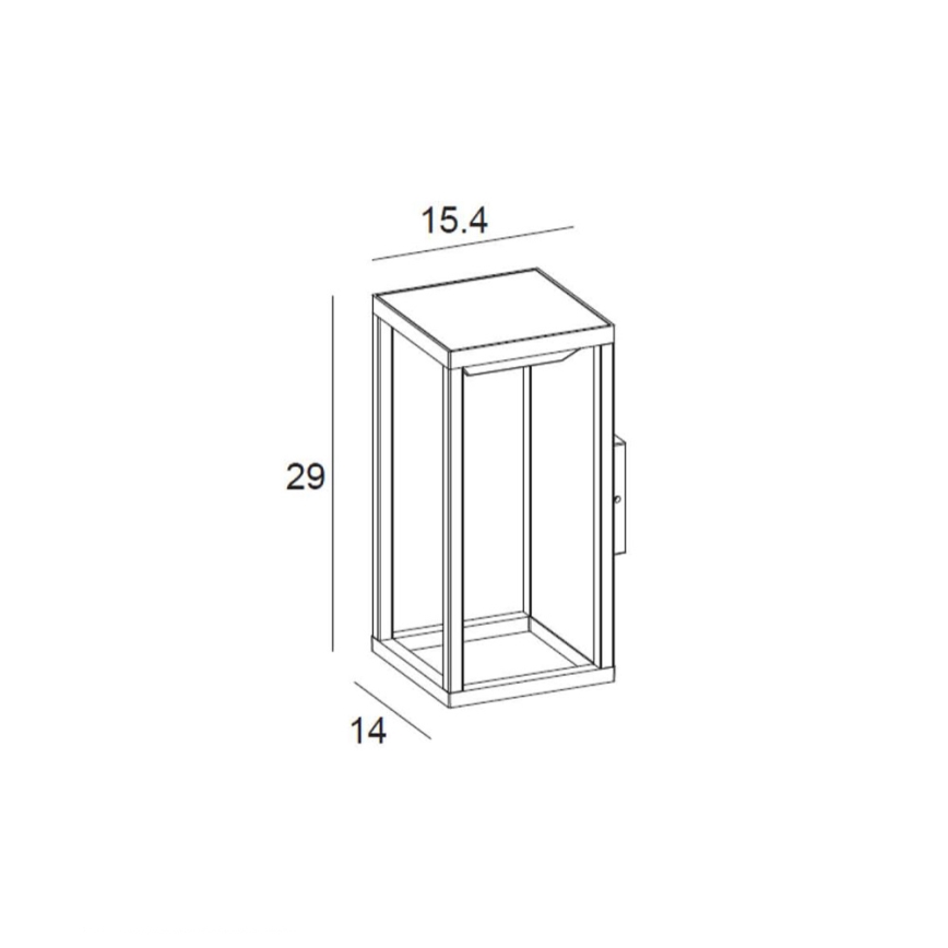 Lucide 27891/02/30 - Vonkajšie nástenné svietidlo TENSO SOLAR LED/2,2W IP54