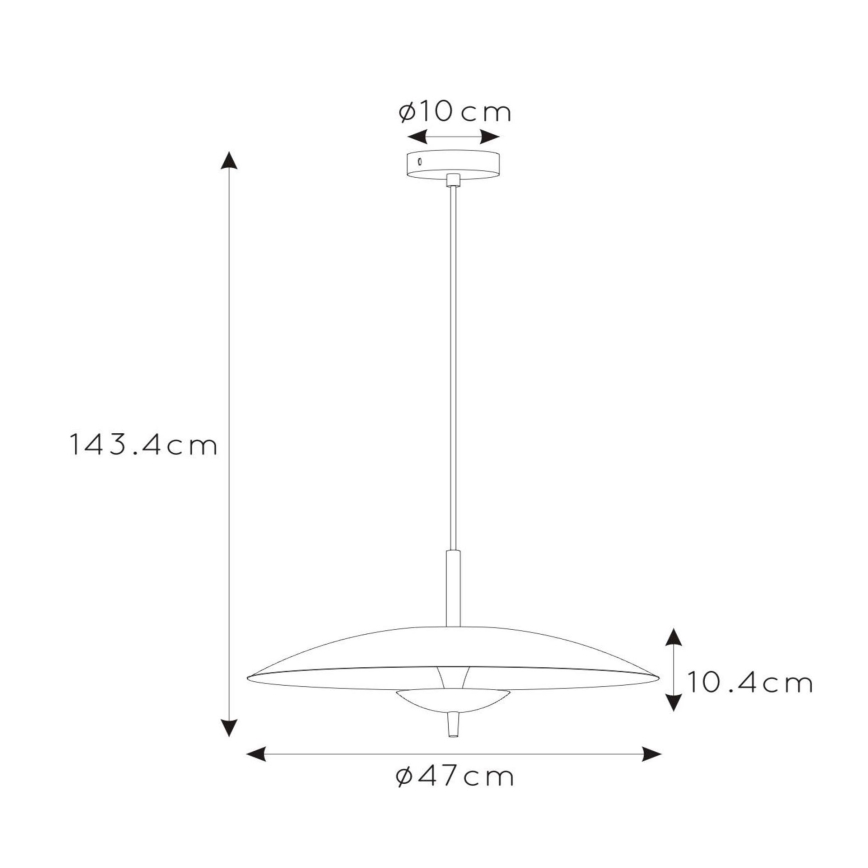 Lucide 30461/09/30 - LED Stmievateľný luster na lanku VULCAN LED/9W/230V čierna