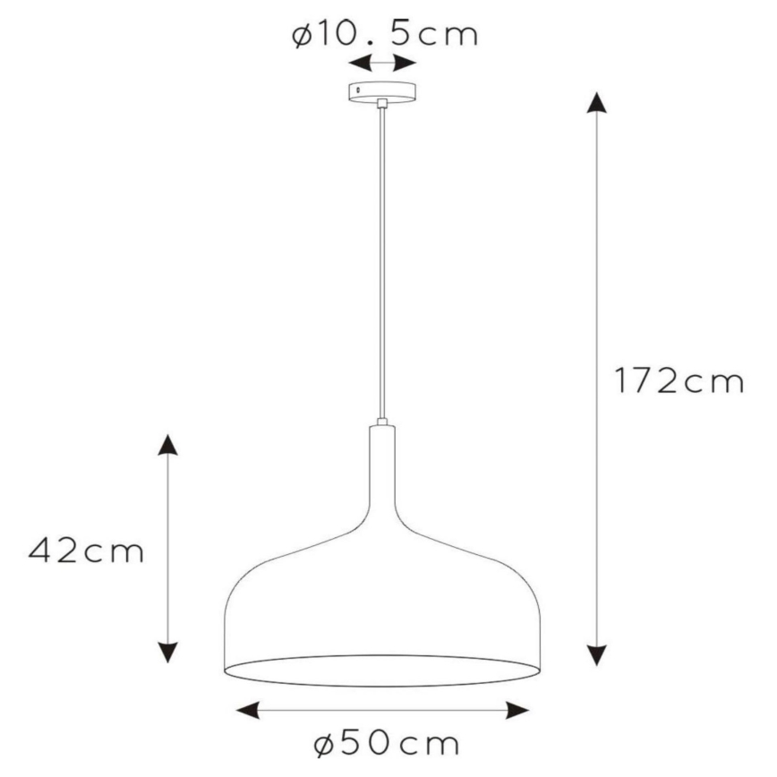 Lucide 30483/50/44 - Luster na lanku ROZALLA 1xE27/60W/230V oranžová